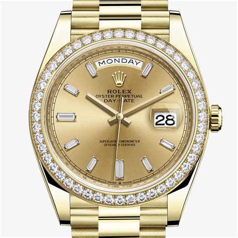 rolex day date gold 40|Rolex Day-Date 40mm price.